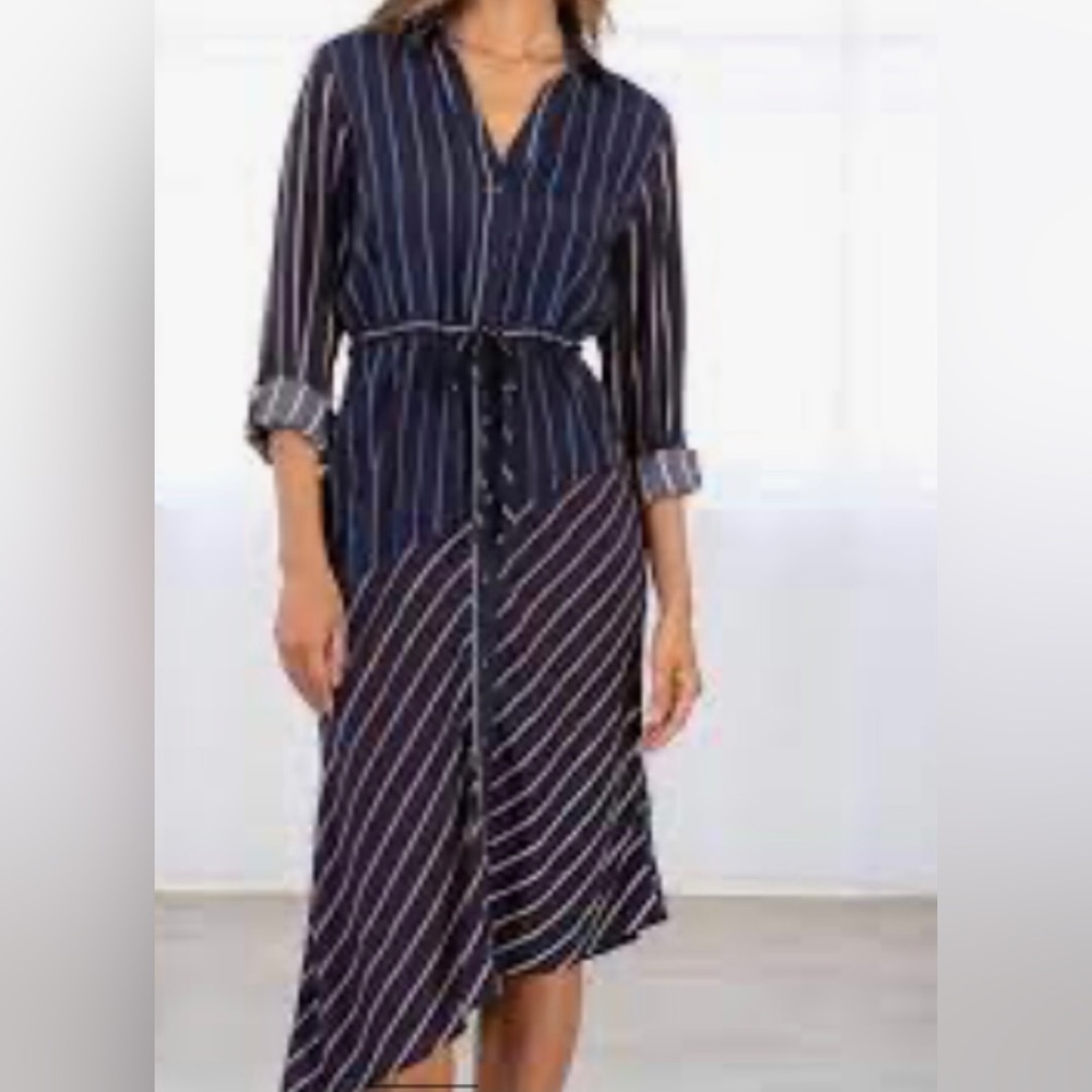 Love stitch ray of light striped shirt dress size small